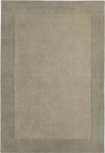 Bordered Taupe Wool Rug - Bargainia.com - 