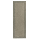 Bordered Taupe Wool Rug - Bargainia.com - 