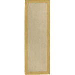 Bordered Yellow Wool Rug - Bargainia.com - 