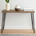 Borough Veneer Top Console Table With Hairpin Metal Legs - Bargainia.com - 5018705406275