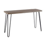 Borough Veneer Top Console Table With Hairpin Metal Legs - Bargainia.com - 5018705406275