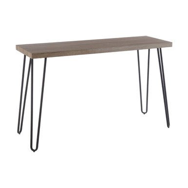 Borough Veneer Top Console Table With Hairpin Metal Legs - Bargainia.com - 5018705406275