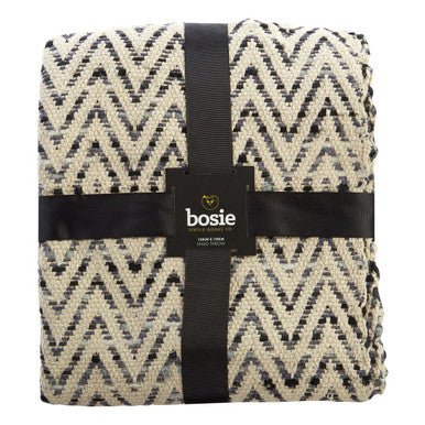 Bosie Grey Woven Chevron Throw - Bargainia.com - 5018705347837