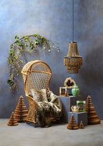 Bosie Lamina Mocha Ombre Fur Throw - Bargainia.com - 5018705968841