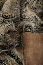 Bosie Lamina Mocha Ombre Fur Throw - Bargainia.com - 5018705968841