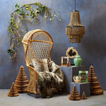 Bosie Lamina Mocha Ombre Fur Throw - Bargainia.com - 5018705968841