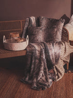 Bosie Lamina Mocha Ombre Fur Throw - Bargainia.com - 5018705968841