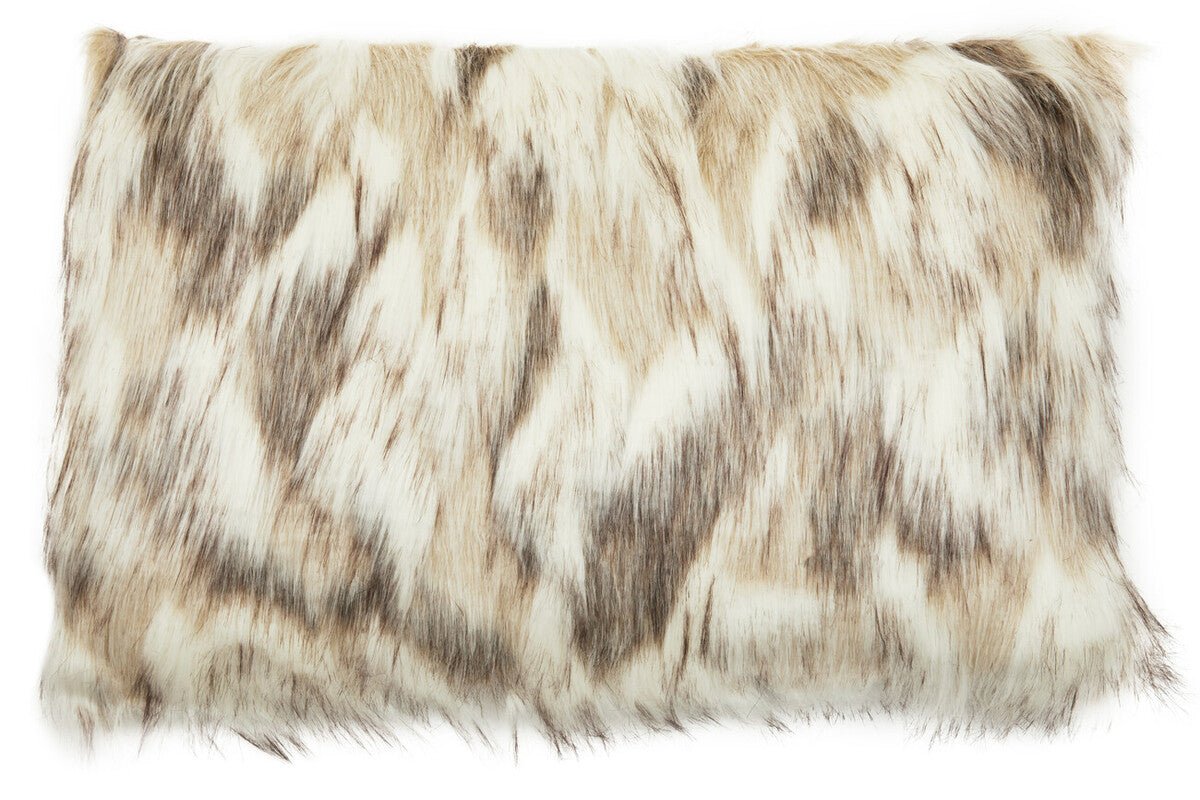 Bosie Lamina Natural Rectangular Fur Cushion - Bargainia.com - 5018705968919