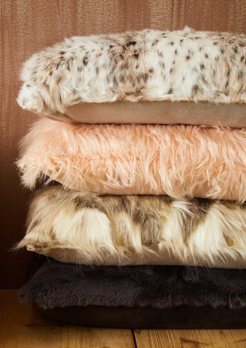 Bosie Lamina Natural Rectangular Fur Cushion - Bargainia.com - 5018705968919