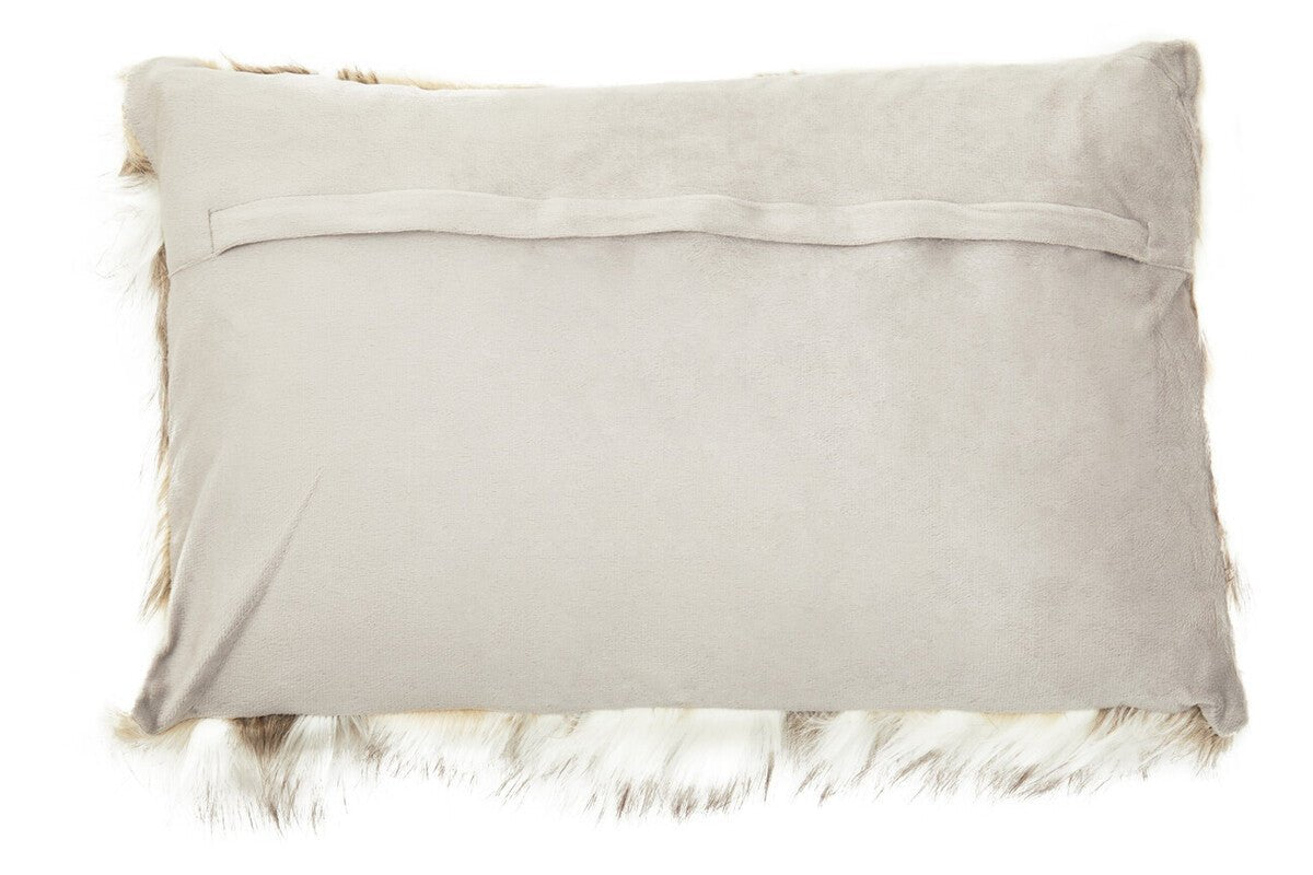 Bosie Lamina Natural Rectangular Fur Cushion - Bargainia.com - 5018705968919