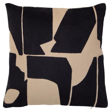 Bosie Ozella Black and Natural Square Cushion - Bargainia.com - 5063227012541