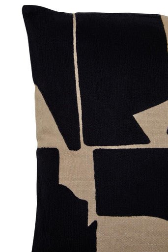 Bosie Ozella Black and Natural Square Cushion - Bargainia.com - 5063227012541
