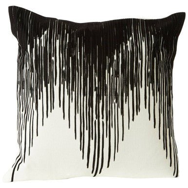 Bosie Ozella Black and White Embroidered Cushion - Bargainia.com - 5018705470016