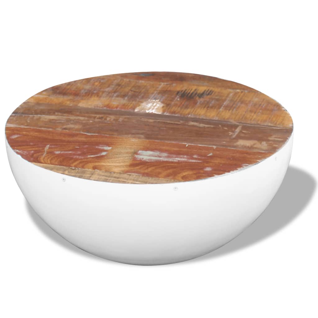 Bowl Shaped Coffee Table Solid Reclaimed Wood 60x60x30 cm - Bargainia.com - 8718475995319 - 243353