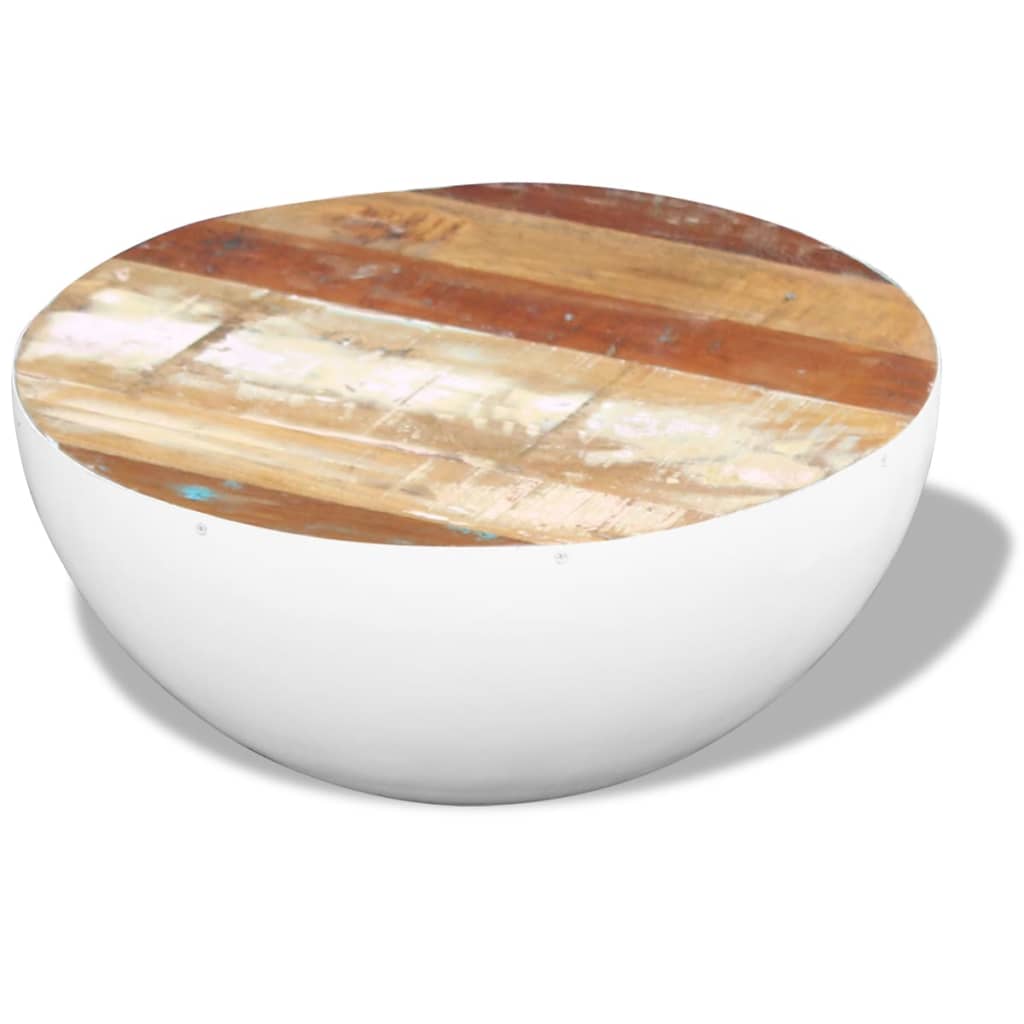 Bowl Shaped Coffee Table Solid Reclaimed Wood 60x60x30 cm - Bargainia.com - 8718475995319 - 243353
