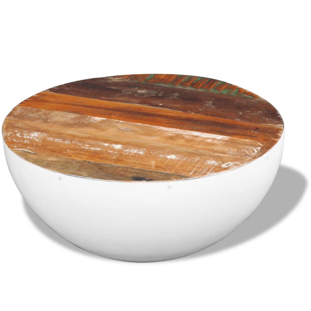 Bowl Shaped Coffee Table Solid Reclaimed Wood 60x60x30 cm - Bargainia.com - 8718475995319 - 243353
