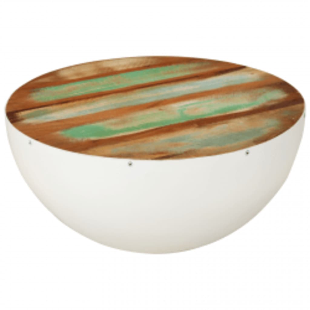 Bowl Shaped Coffee Table Solid Reclaimed Wood 60x60x30 cm - Bargainia.com - 8718475995319 - 243353