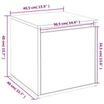 Box Drawer White 40.5x40x40 cm Engineered Wood - Bargainia.com - 