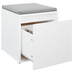 Box Drawer White 40.5x40x40 cm Engineered Wood - Bargainia.com - 