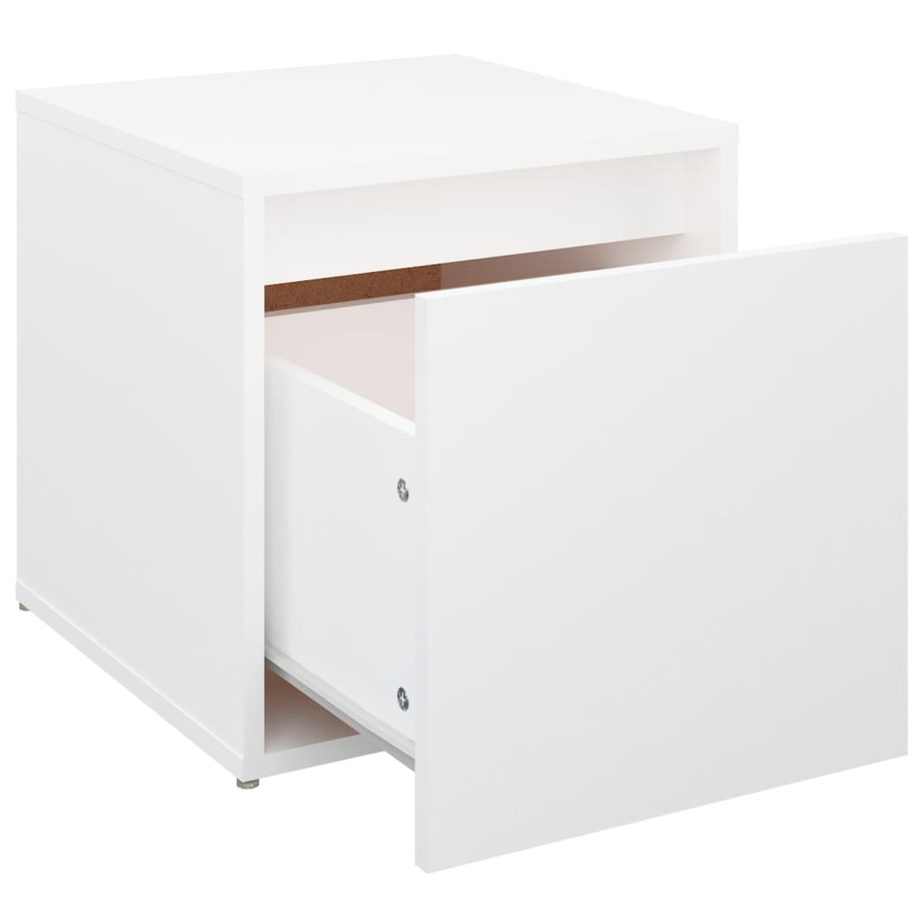 Box Drawer White 40.5x40x40 cm Engineered Wood - Bargainia.com - 
