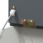 Box with Storage Grey and white 73 x 33 x 55 cm Engineered wood - Bargainia.com - 