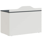 Box with Storage Grey and white 73 x 33 x 55 cm Engineered wood - Bargainia.com - 
