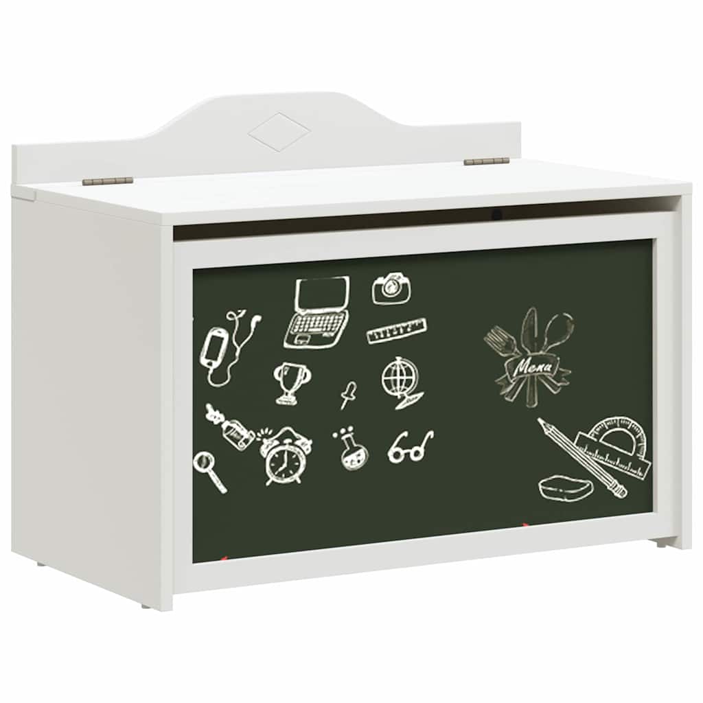Box with Storage White 73 x 33 x 55 cm Engineered wood - Bargainia.com - 