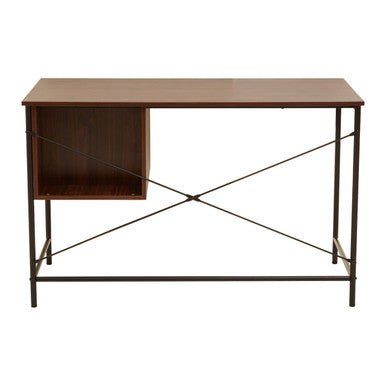 Bradbury Dark Walnut Veneer Desk With Drawers - Bargainia.com - 5018705490632
