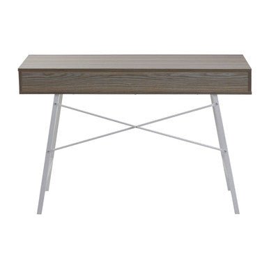 Bradbury Two Drawer Light Oak Veneer Desk - Bargainia.com - 5018705490533