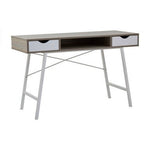 Bradbury Two Drawer Light Oak Veneer Desk - Bargainia.com - 5018705490533