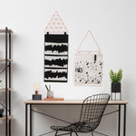 Verti White Wall Hanging Pocket Organiser