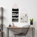 Verti Black Wall Hanging Pocket Organiser