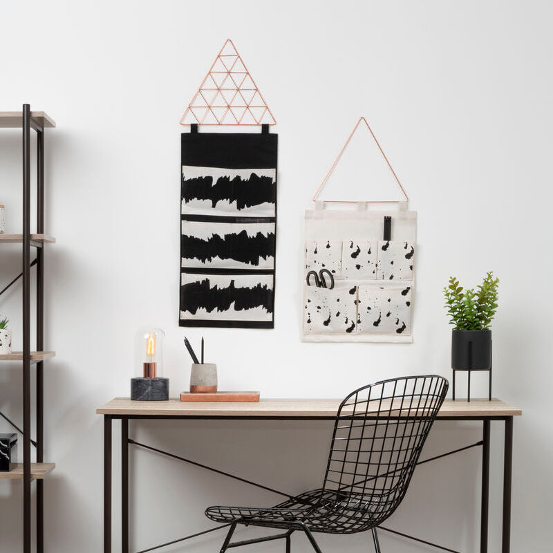 Verti Black Wall Hanging Pocket Organiser