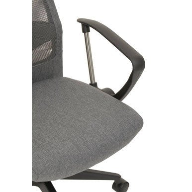 Brent Grey Mesh And Fabric Home Office Chair - Bargainia.com - 5018705947761
