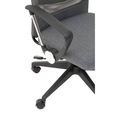 Brent Grey Mesh And Fabric Home Office Chair - Bargainia.com - 5018705947761