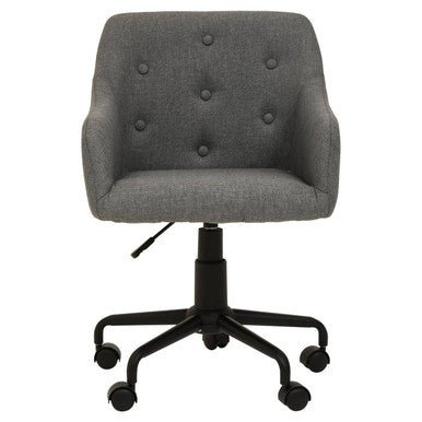 Brent Tufted Grey And Black Home Office Chair - Bargainia.com - 5018705947563