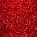 Bright Red Thick Shaggy Rug - California - Bargainia.com - 