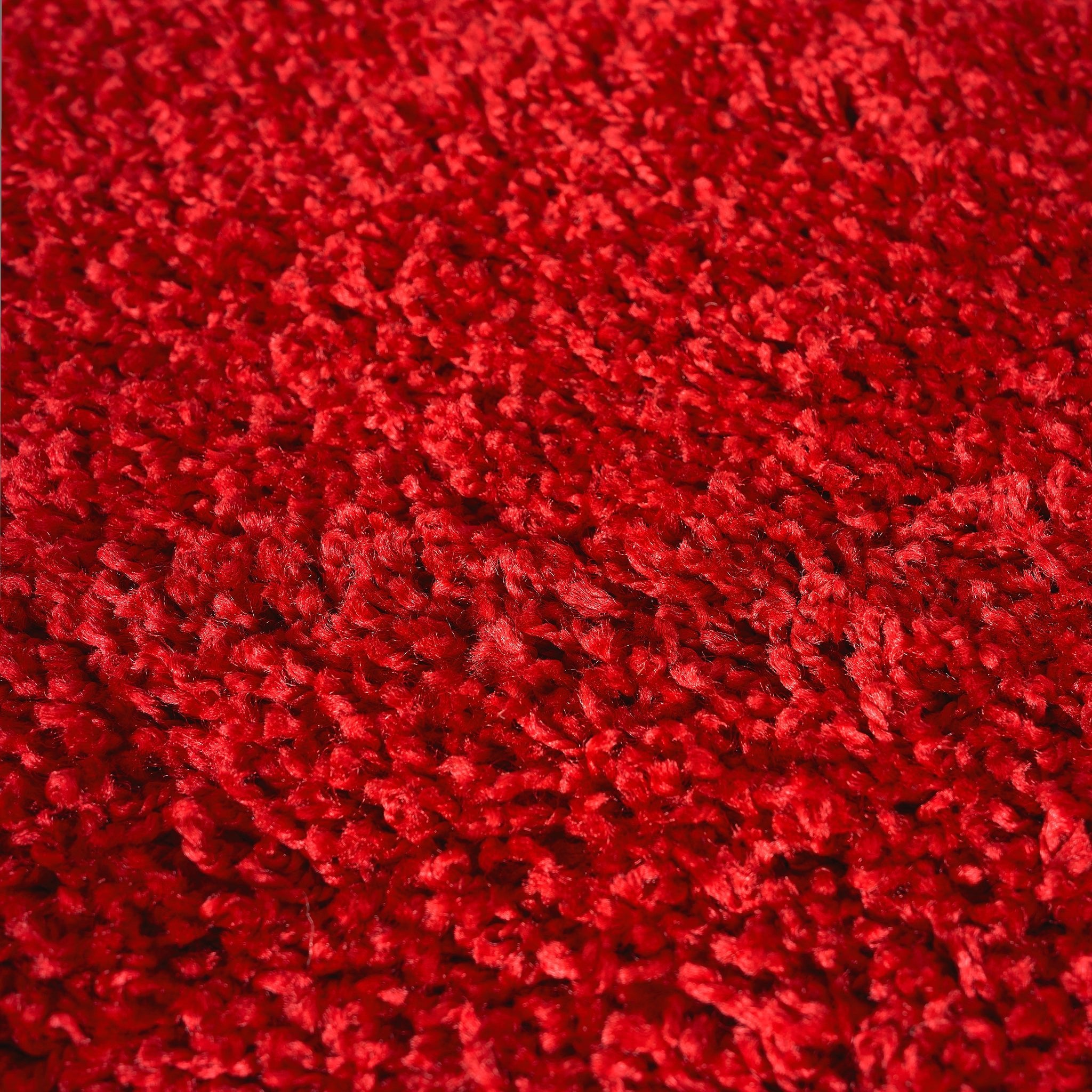 Bright Red Thick Shaggy Rug - California Rugs Rug Masters