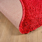 Bright Red Thick Shaggy Rug - California - Bargainia.com - 