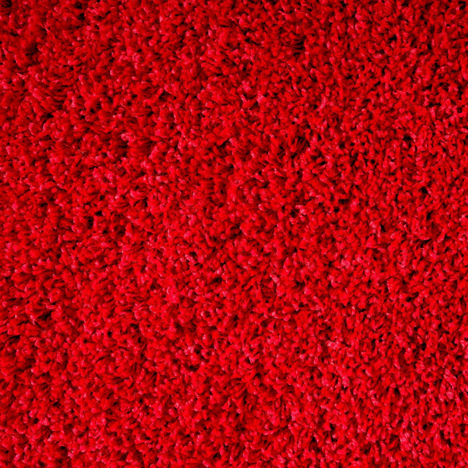Bright Red Thick Shaggy Rug - California Rugs Rug Masters