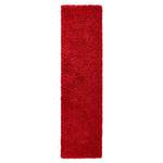 Bright Red Thick Shaggy Rug - California - Bargainia.com - 