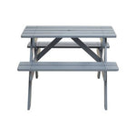 Brighton Grey Finish Wood Kids Picnic Bench - Bargainia.com - 5018705946436