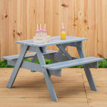 Brighton Grey Finish Wood Kids Picnic Bench - Bargainia.com - 5018705946436