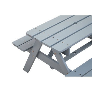 Brighton Grey Finish Wood Kids Picnic Bench - Bargainia.com - 5018705946436