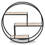 Brixton 3 Tier Round Metal Wall Shelf - Bargainia.com - 5018705427621