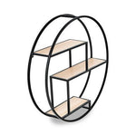 Brixton 3 Tier Round Metal Wall Shelf - Bargainia.com - 5018705427621