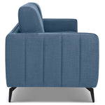 Brixton Blue 2 & 3 Seater Sofa Set - Modern Fabric Sofa Suite with Steel Legs - Bargainia.com - 5056150285953