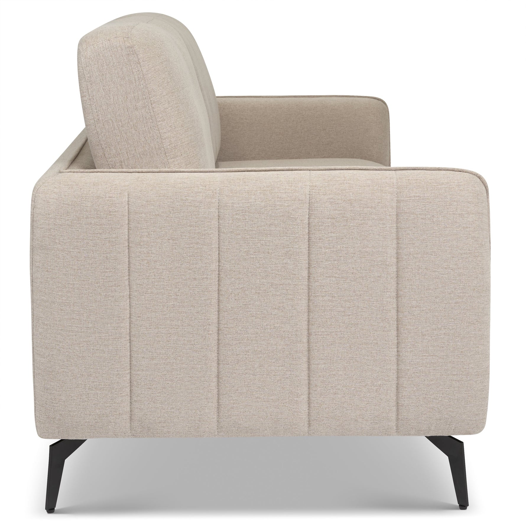 Brixton Cream 2 & 3 Seater Sofa Set - Modern Fabric Sofa Suite with Steel Legs - Bargainia.com - 5056150285908