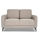 Brixton Cream 2 & 3 Seater Sofa Set - Modern Fabric Sofa Suite with Steel Legs - Bargainia.com - 5056150285908