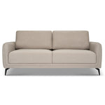 Brixton Cream 3 Seater Sofa - Modern Fabric Sofa with Steel Legs - Bargainia.com - 5056150285892